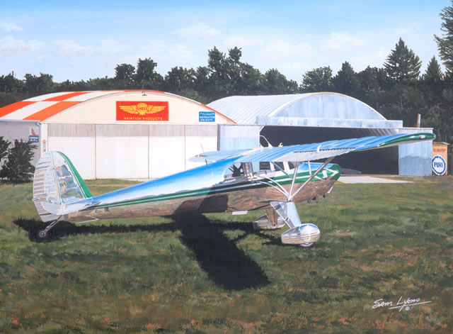 "Polished Perfection" - Sam Lyons - Luscombe Aviation Art